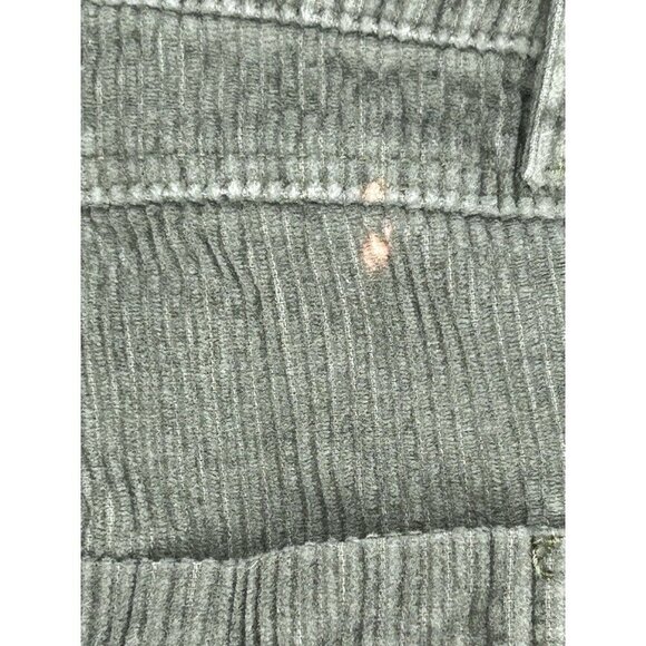 Monet Skateboard Pants Mens 28 Baggy Green Corduroy Cropped Carpenter Flaws - Picture 16 of 16